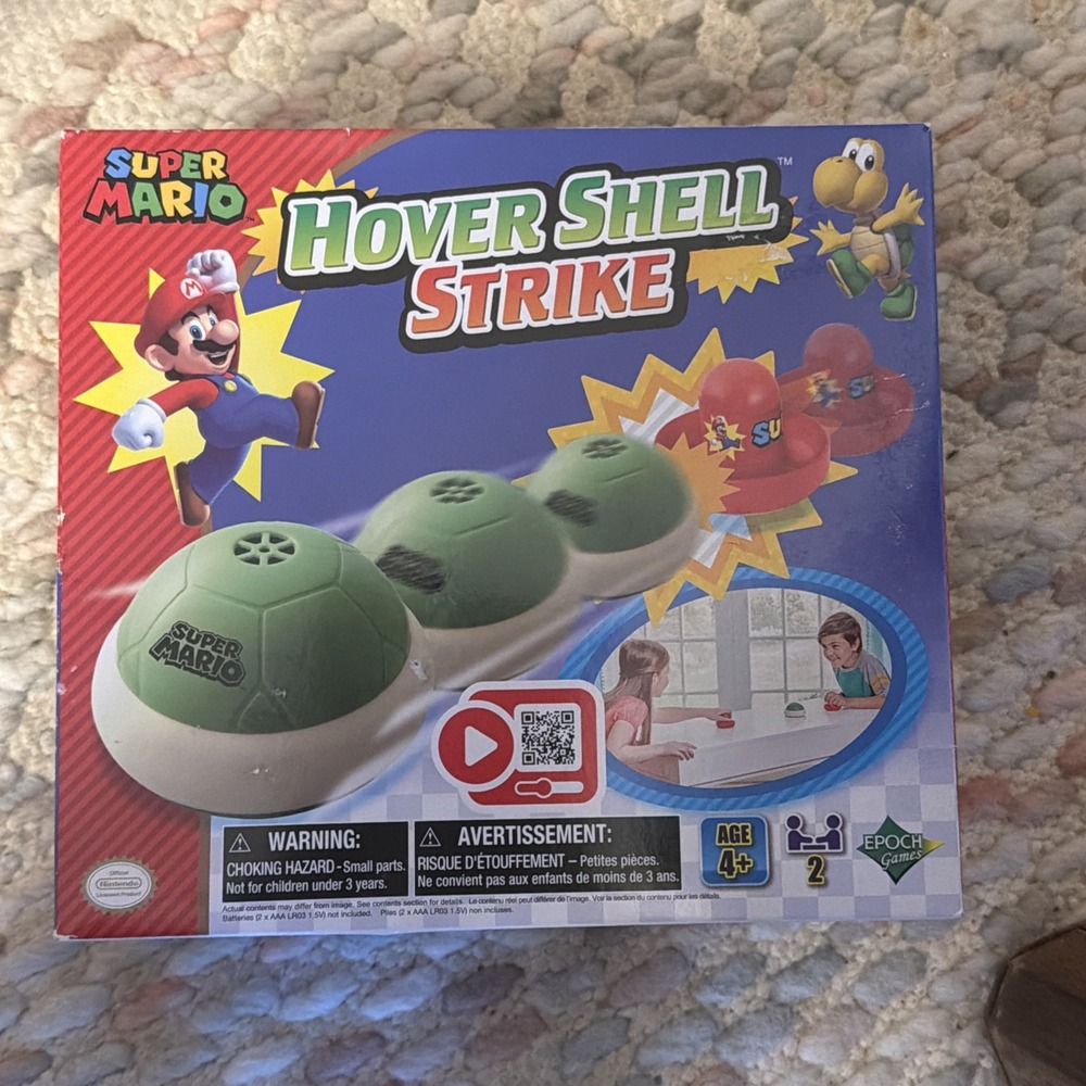 Epoch Games Super Mario Hover Shell Strike Tabletop or Floor Multiplayer Game